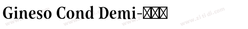 Gineso Cond Demi字体转换